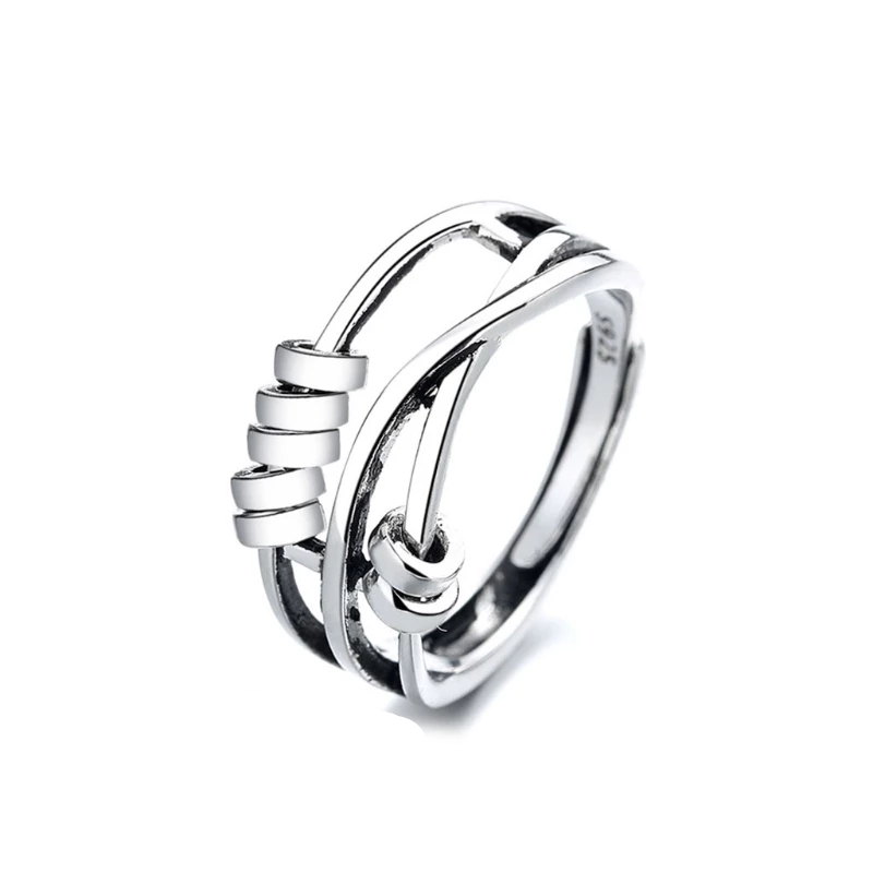 Unisex Justerbar Ring med Spinner Design