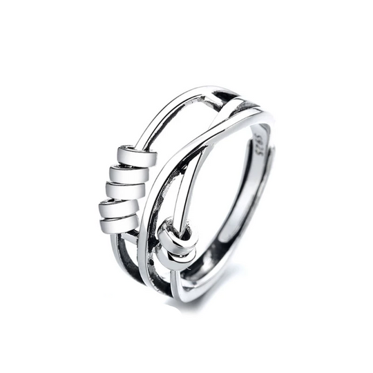 Unisex Justerbar Ring med Spinner Design
