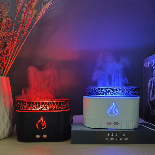 Aromaterapidiffuser til kvinder med lavalampedesign 4