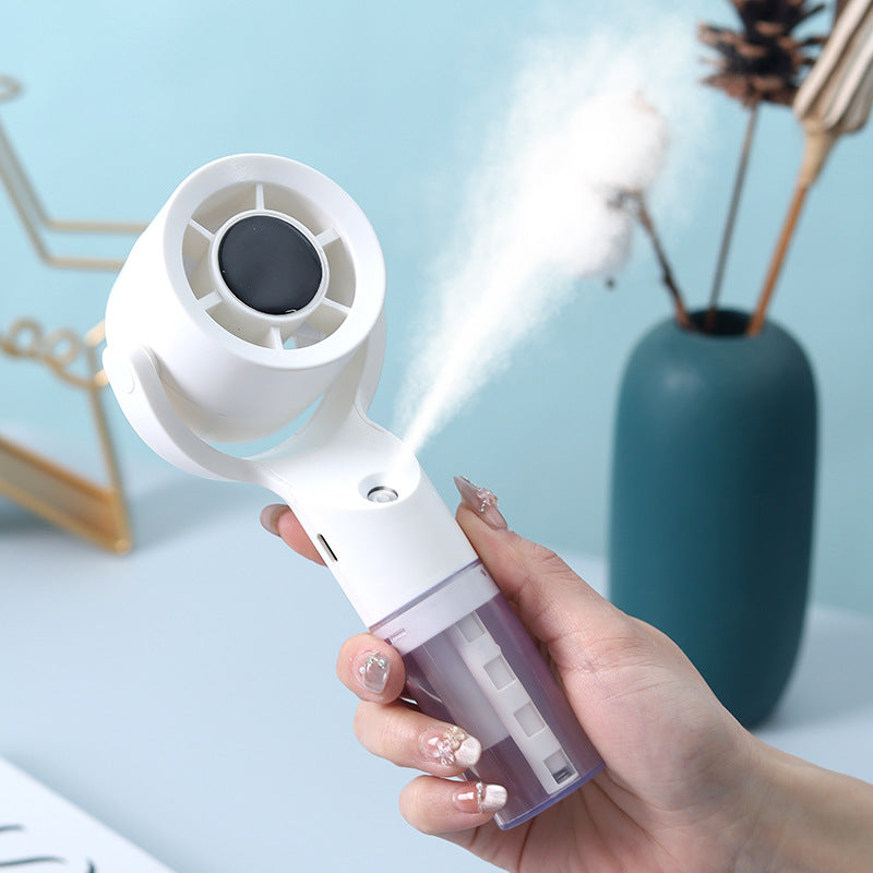 Bærbar Miniventilator med Sprayfunktion Praktisk Design 3