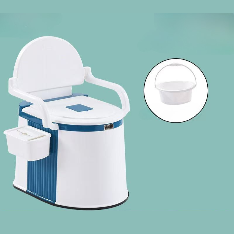 Bærbart Toilet til Voksne og Seniorer - Ergonomisk Design med Låg 3