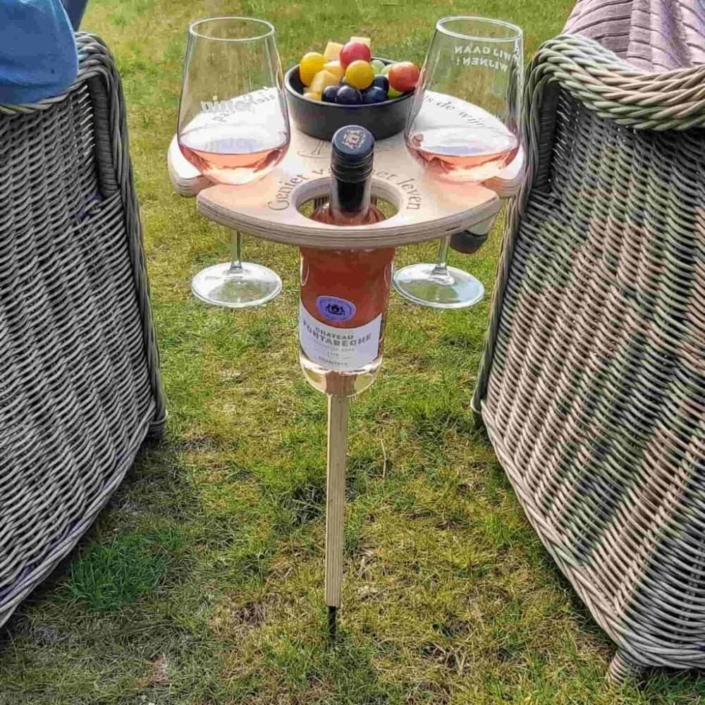 Bærbart Vinbord til Picnic og Udendørs Nydelse 0