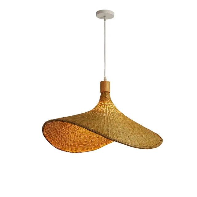 Bamboo Pendel Lampe Rustik Boho Design 0
