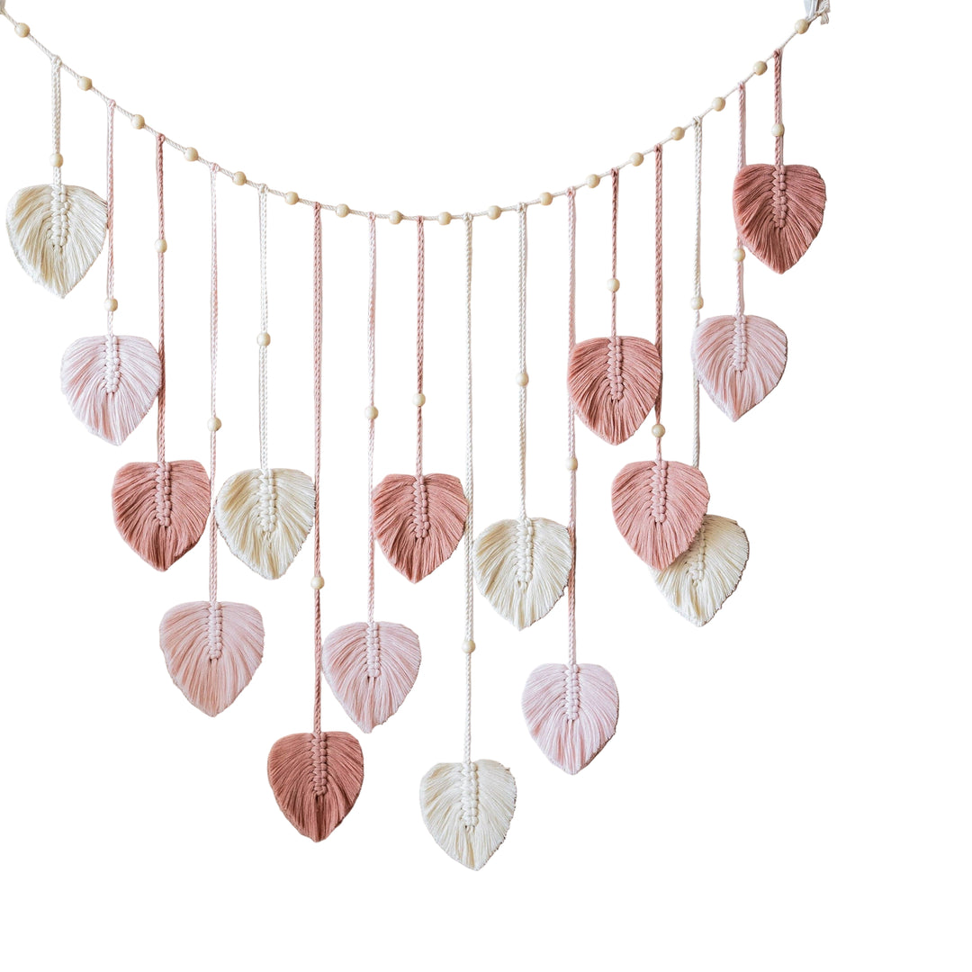 Boho Macrame Leaves Garland til Indretning 0