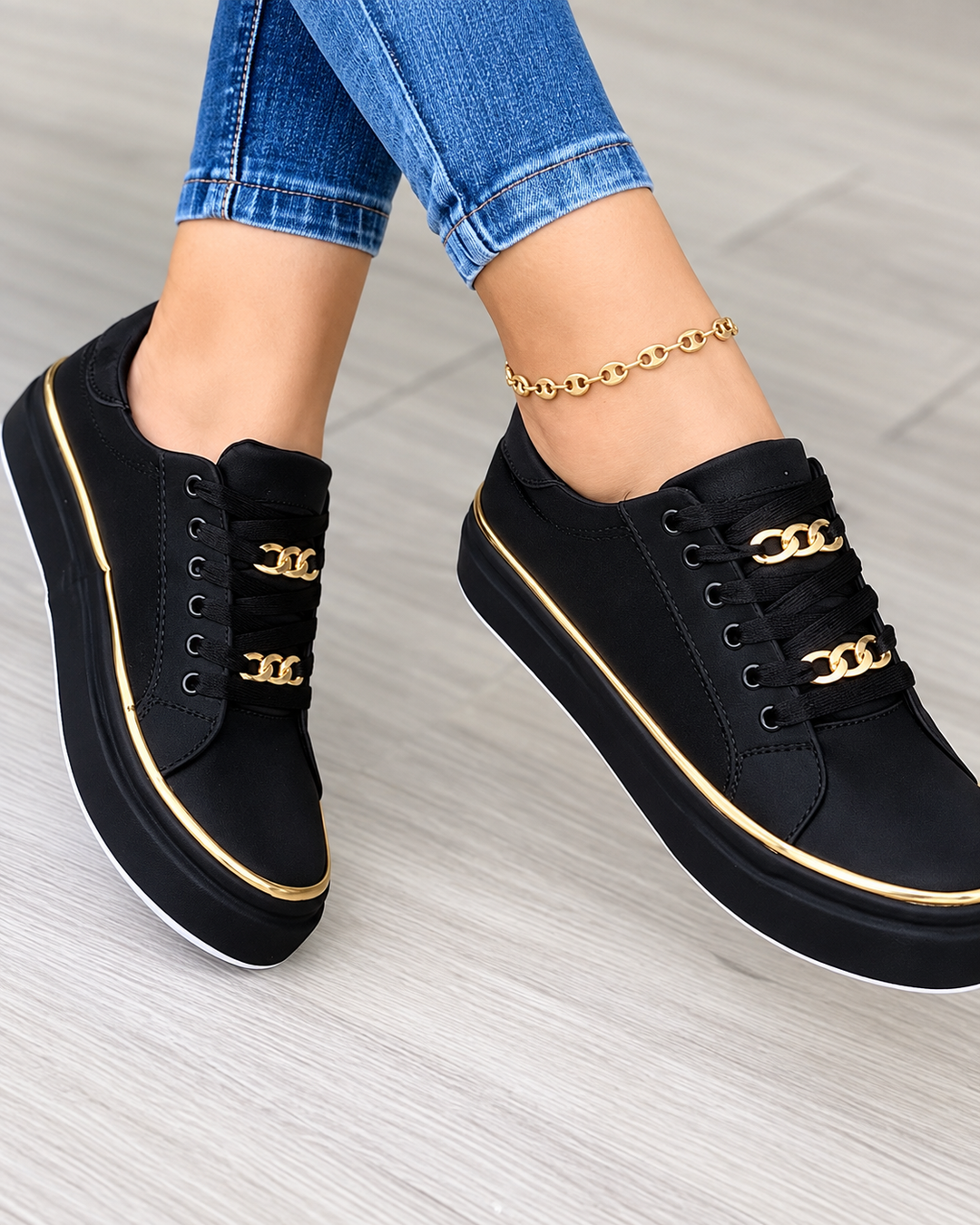 Kvinders Sneakers Komfortabel Design Åndbart Tekstil