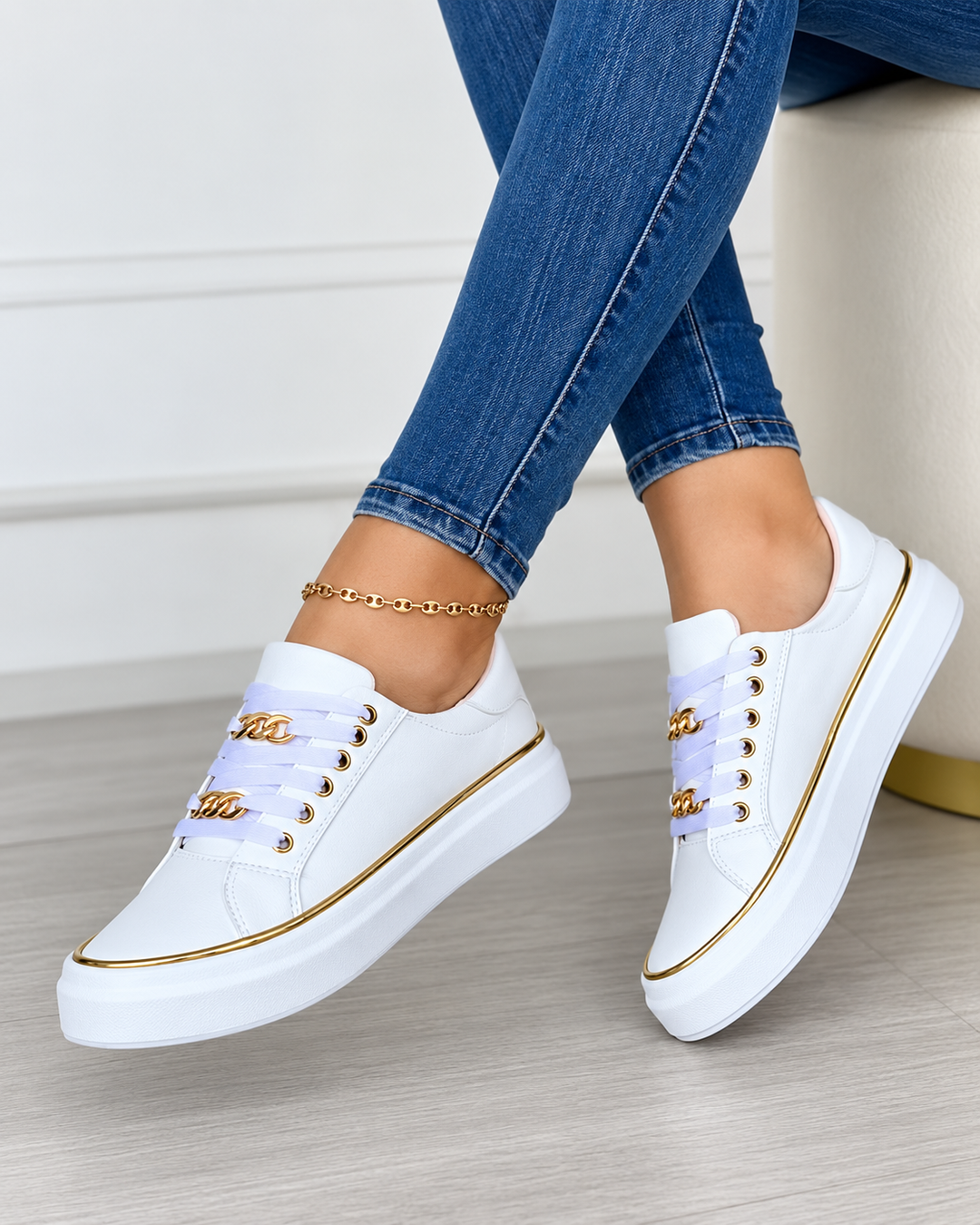 Kvinders Sneakers Komfortabel Design Åndbart Tekstil