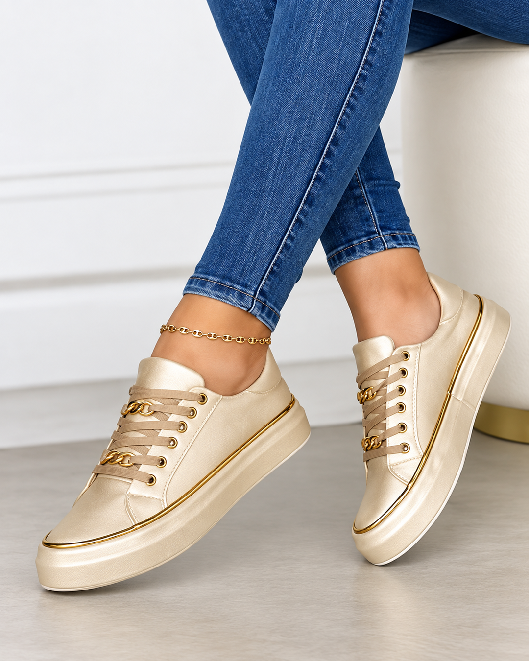 Kvinders Sneakers Komfortabel Design Åndbart Tekstil