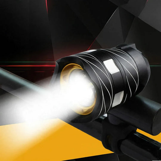 Cykellygte med T6 LED og USB-opladning til fjernlys 2