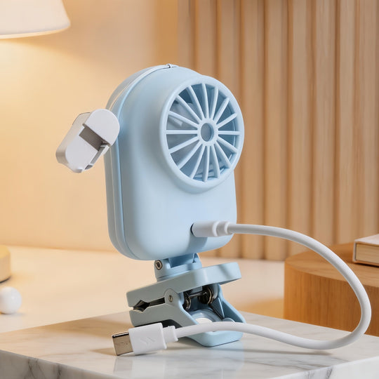Dame Bærbar Mini Luftkøler med Digitalt Display 3