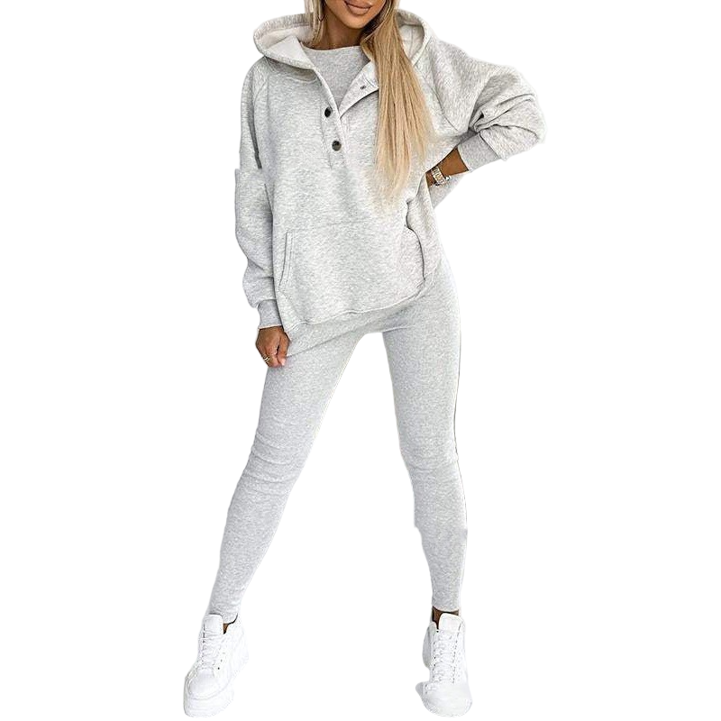 Dame Tre-delt Lounge Sæt Casual 0