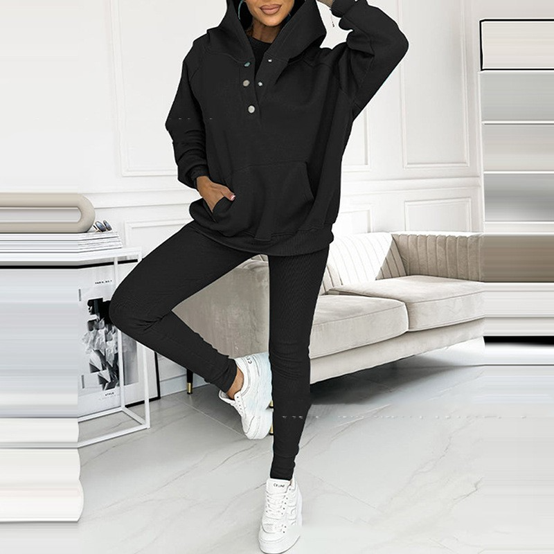 Dame Tre-delt Lounge Sæt Casual 4