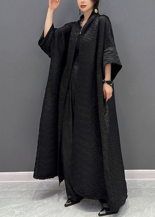 Dame Trench Coat med Overdimensionerede Lommer 2