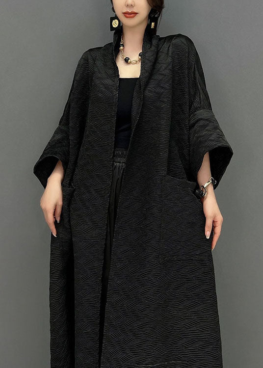Dame Trench Coat med Overdimensionerede Lommer 4