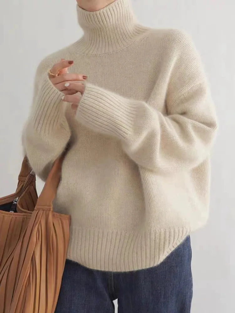 Dame Turtleneck Trøje med Klassisk Design 2