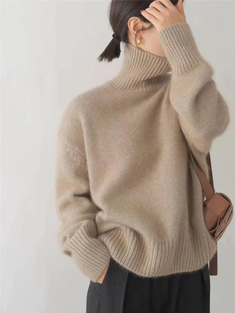 Dame Turtleneck Trøje med Klassisk Design 4