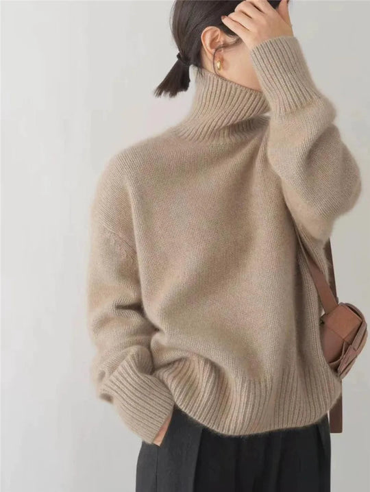 Dame Turtleneck Trøje med Klassisk Design 4