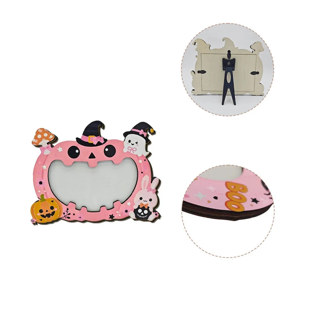Halloween Dekorationsbilledramme med Græskardesign 6