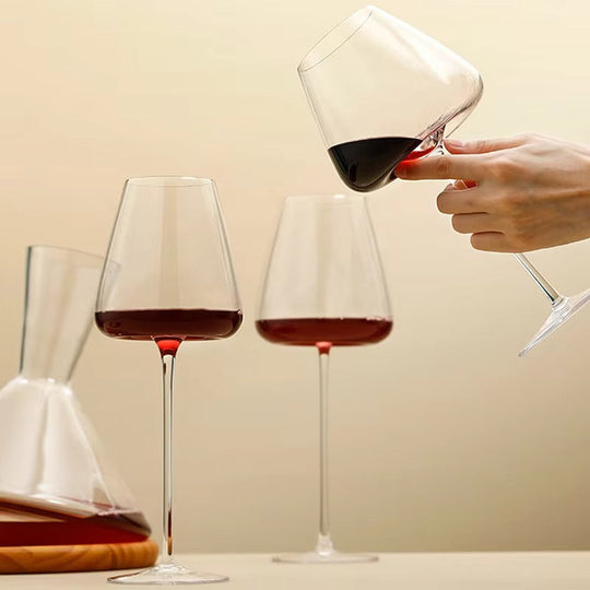 Håndlavede Krystal Vin- og Champagneglas 7