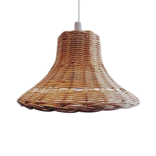 Håndvævet Rattan Loftslampe - Naturlig Hængende Belysning 4