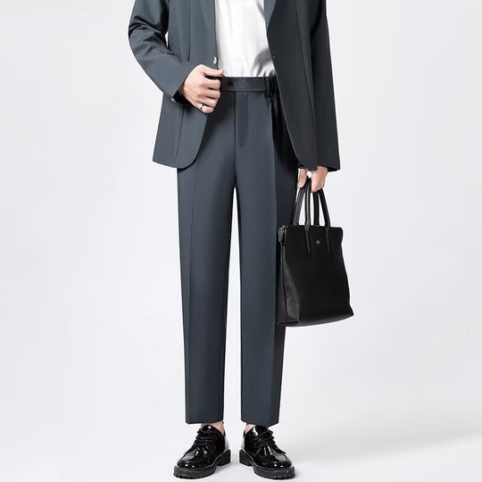 Herre Ankelbukser Slim Fit Uldblanding 2