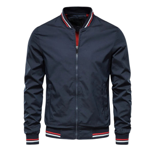 Herre Bomberjakke Letvægts Nylon Sporty Forårsjakke 0