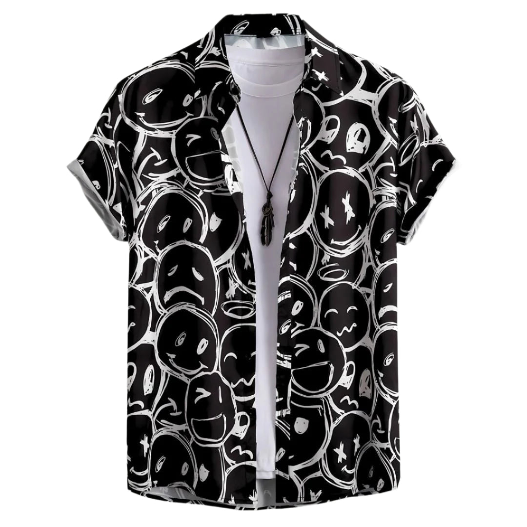 Herre Button-Up Skjorte Letvægts Materiale 0