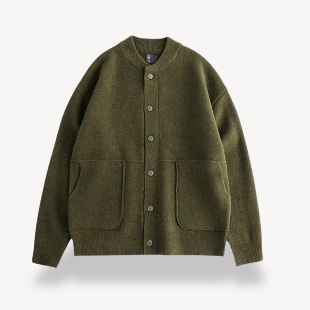 Herre Cardigan med Knap Front 3