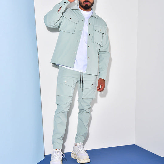 Herre Cargo Sæt Casual Stil 6