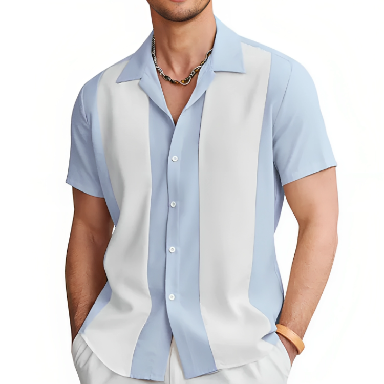 Herre Casual Skjorte Sommer Stil Polyester 3