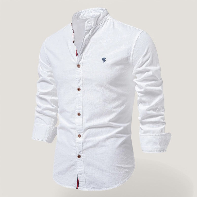 Herre Chemise Langærmet Letvægtsstof 1