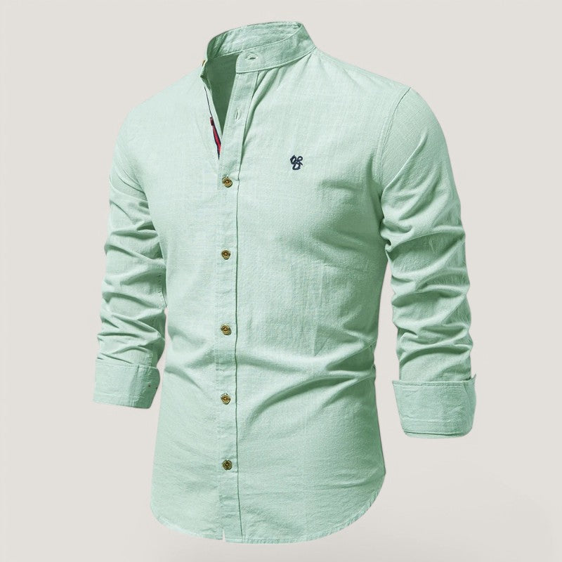 Herre Chemise Langærmet Letvægtsstof 3