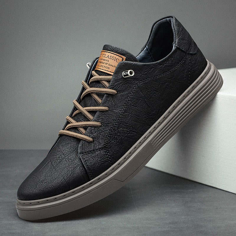 Herre Italienske Lædersko Dress Shoe Stil 1