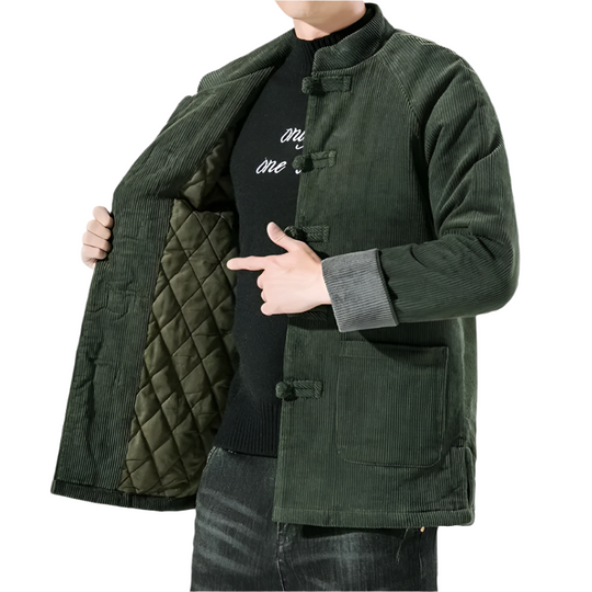 Herre Jakke Corduroy Padded 100% Bomuld 0