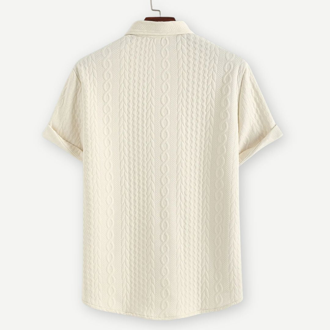 Herre Knitted Shirt Komfortabel Design 1