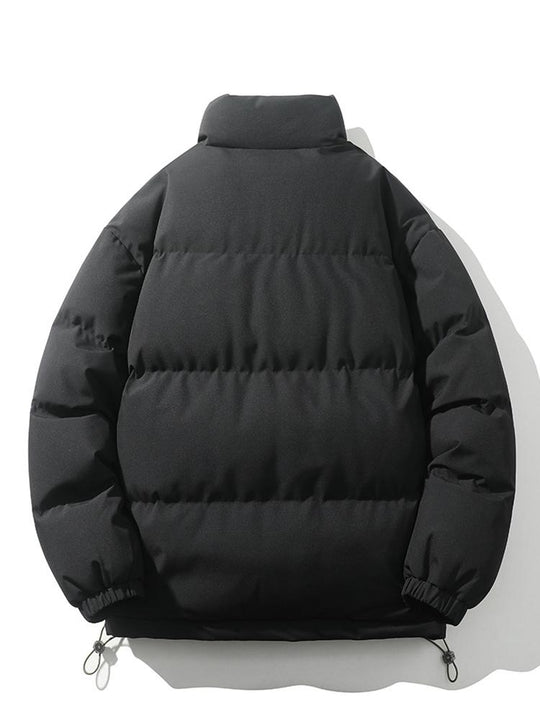 Herre Quilted Jakke med Ståkrave og Lynlås 3