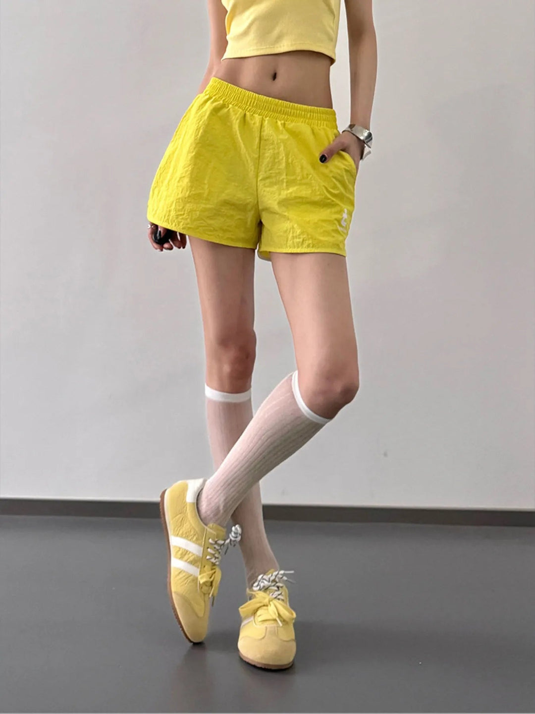 Herre Shorts med Elastisk Talje i Bomuld og Linned 4