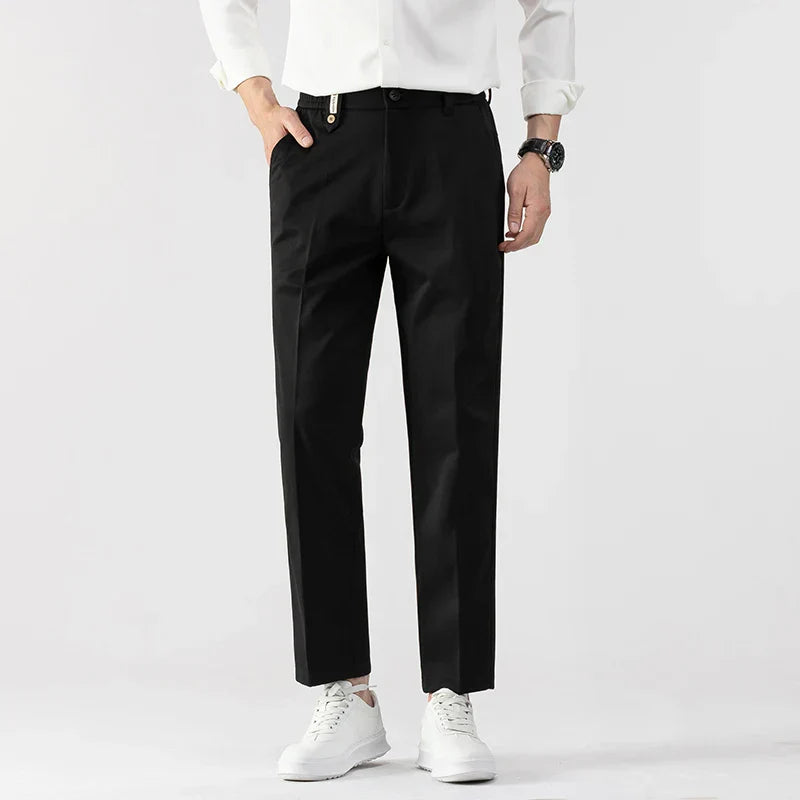 Herre Slim Fit Bukser Letvægtsstof Skræddersyet Snit 2