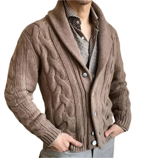 Herre Striktrøje Cardigan Til Mænd - Skræddersyet Uld Sweater til Formelle og Afslappede Anledninger 7