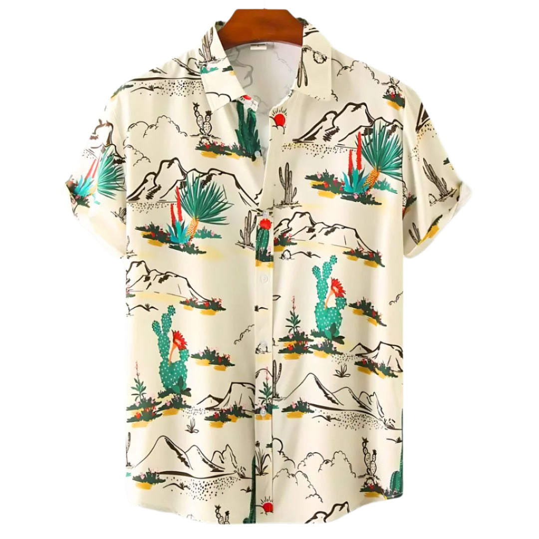 Herre T-Shirt Afslappet Kunstnerisk Print Letvægtsstof 0