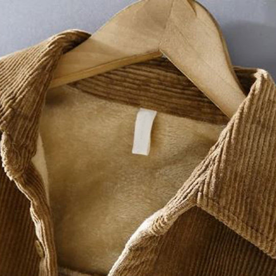 Herre Veste i Corduroy Retro Stil med Varm Foring 5