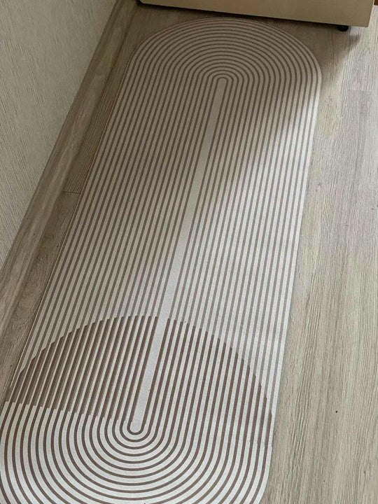 Køkken Tæppe Skridsikker Design Med Høj Absorption 3