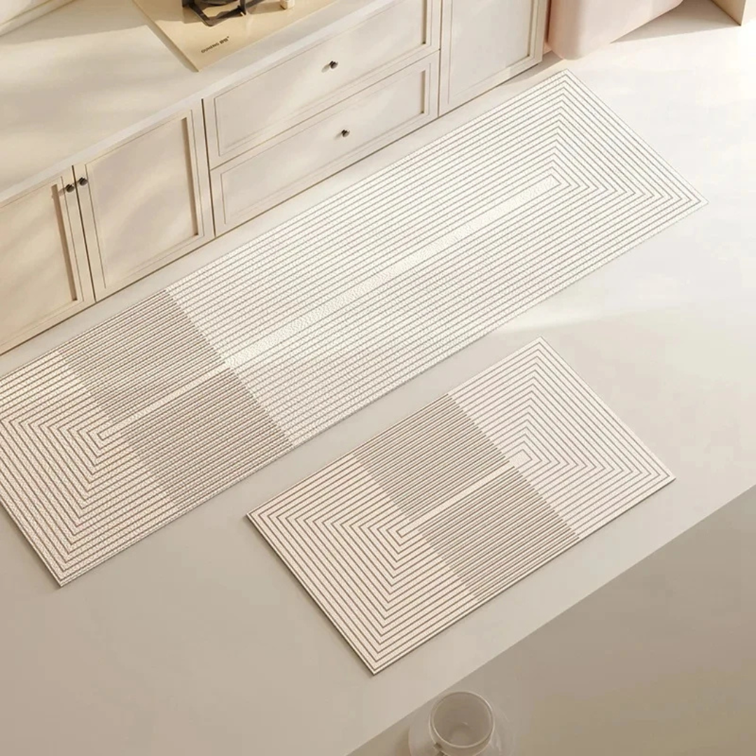 Køkken Tæppe Skridsikker Design Med Høj Absorption 7