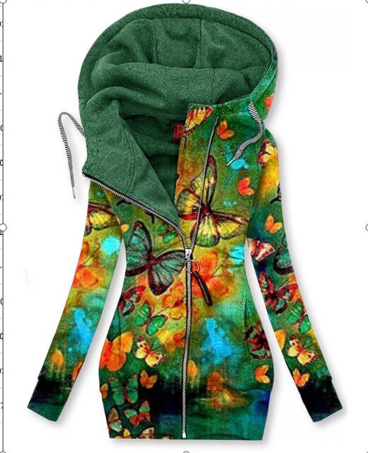 Kvinder Vlinder Kunst Vest Sweatshirt