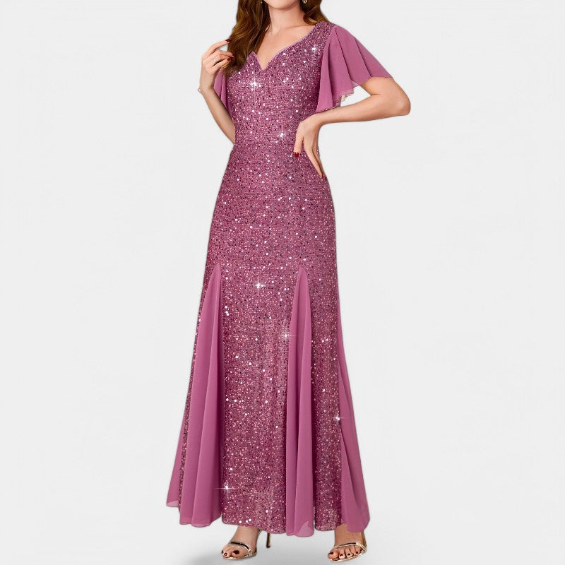 Kvinders Aftenkjole med Hjerteudskæring Polyester 1