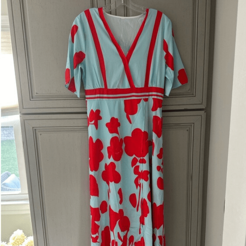Kvinders Blomsterkjole Elegant Design Polyester 5