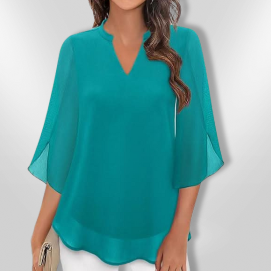 Kvinders Bluse Lagdelt Chic 2