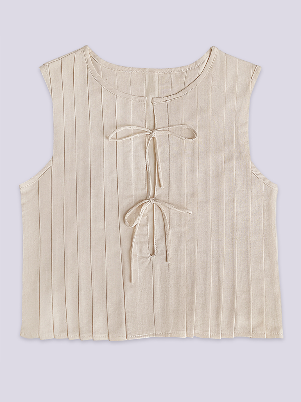 Kvinders Bluse Med Stropper Bomuld Linned 1