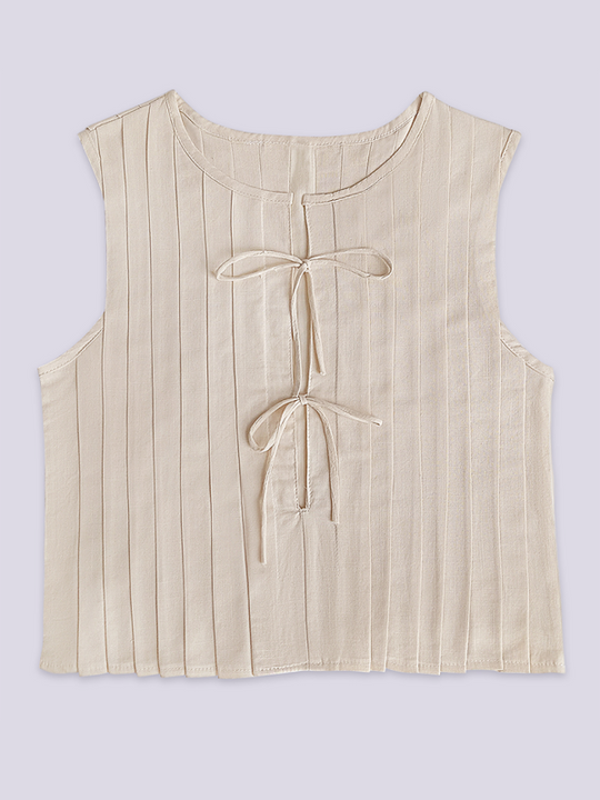 Kvinders Bluse Med Stropper Bomuld Linned 1