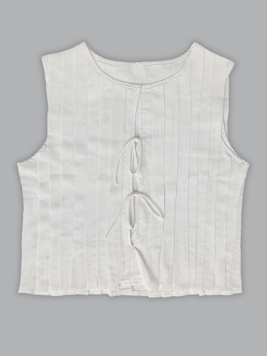 Kvinders Bluse Med Stropper Bomuld Linned 5