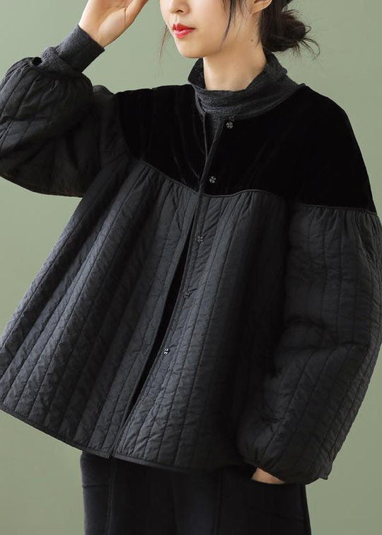 Kvinders Boho Vinterjakke med Knapper 1